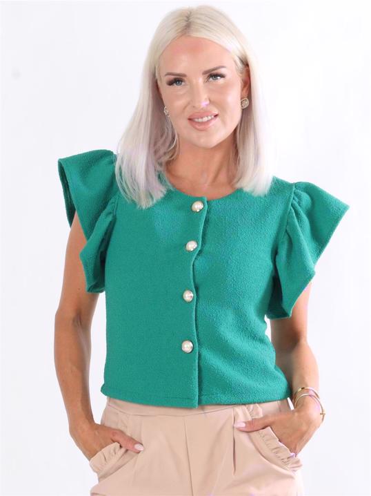 Molly - Fin cardigan med perleknapper